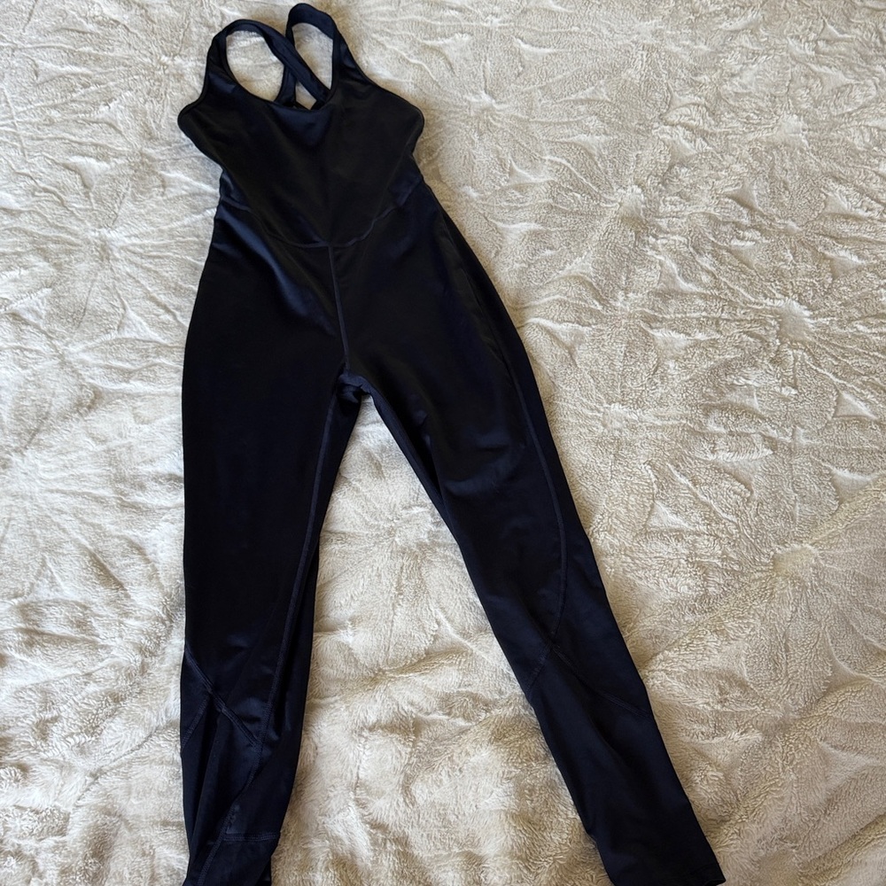 Black blue Sleeveless sport Jumpsuit excellent condition